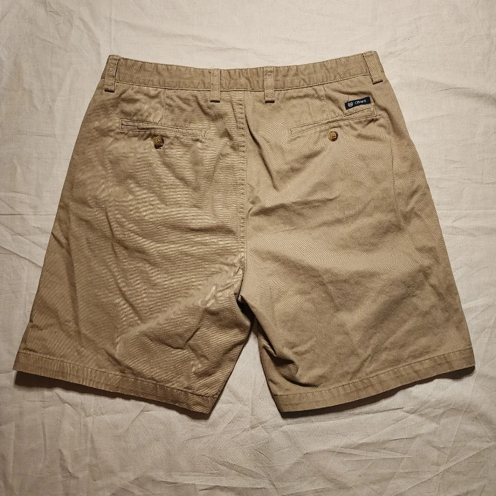 CHAPS Shorts Men's Size 36 Tan Khaki Shorts Zipper Pockets